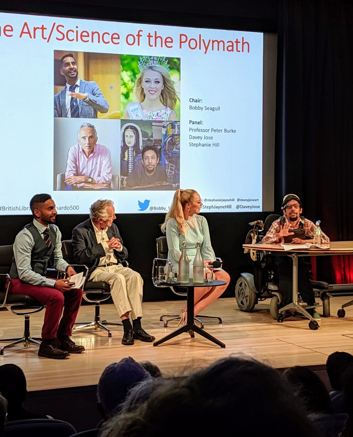 Davey Jose at the British Library panel Art/Science of the Polymath